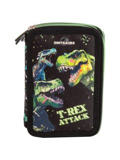   Dinoszaurusz tolltartó, 3 emeletes, töltött, DN20, T-Rex Attack