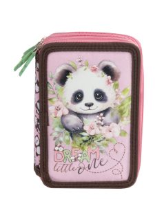 Pandás tolltartó, 3 emeletes, töltött, PA10