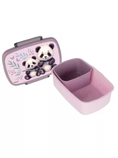Pandás uzsonnás doboz, PA11, két panda
