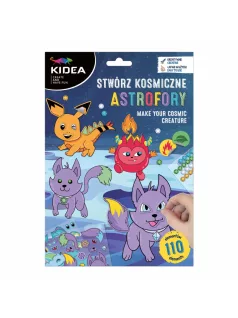   Matricás figurakészítő szett, mesés állatok, űrlények, Kidea