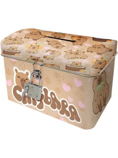 Kapibara persely, szögletes, KB10, barna