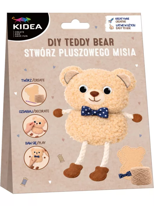 Készíts plüssmackót! Kidea kreatív szett
