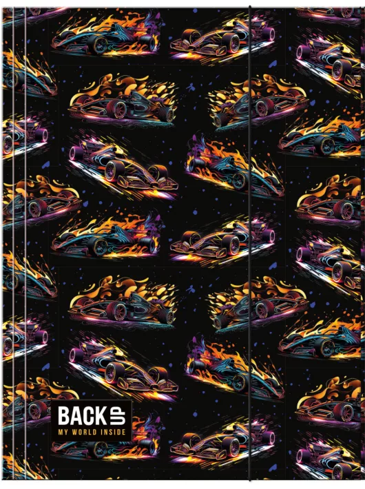 Versenyautós gumis mappa A/4, BackUp A70, 2026