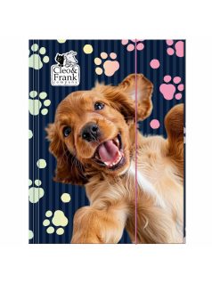 Cleo and Frank gumis mappa A/4, CF44, kutyás, spániel