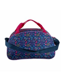 Cleo and Frank sporttáska, 39x24x12cm, CF43, cicás, kék