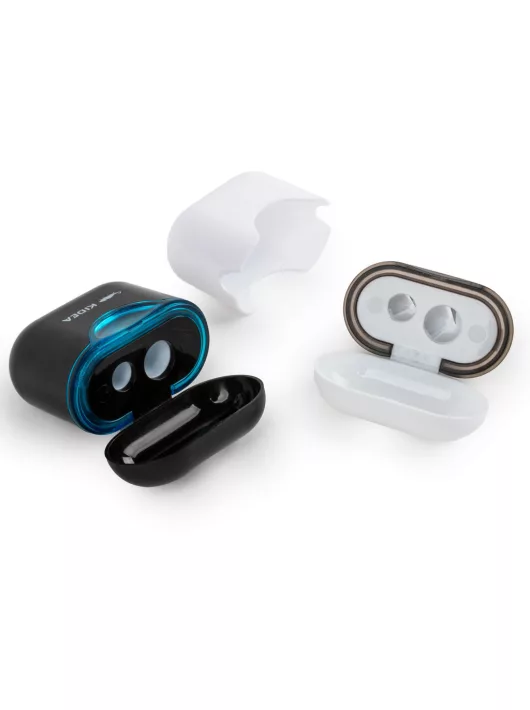 Kétlyukú, tartályos hegyező, Airpods designnal, kétféle, Kidea