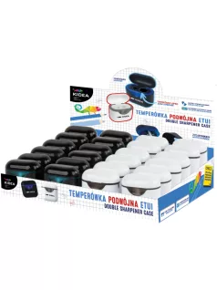   Kétlyukú, tartályos hegyező, Airpods designnal, kétféle, Kidea