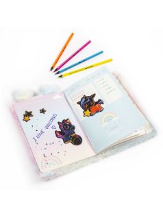   Képkarcoló szett, matricák, tündérek és unikornisok, Kidea