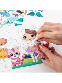 Matricázz számok szerint, Kidea, kislány cicával