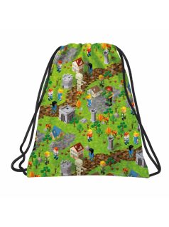 Minecraft mintás tornazsák, 41x35cm, BackUp, 2025, A61