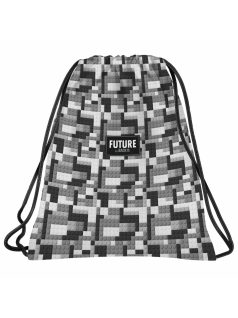 Lego mintás tornazsák, 41x35cm, DF38, szürke