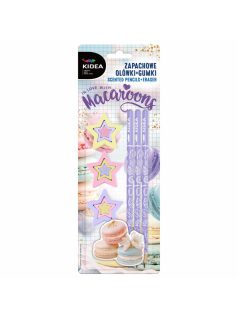 Illatos írószer, suli szett, 6 db-os, macaroons, Kidea
