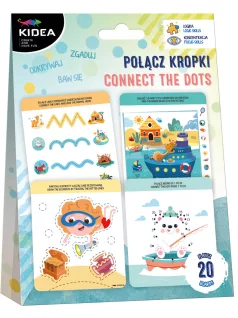   Foglalkoztatókészlet: Kösd össze a pontokat! 20 lap/szett, Kidea