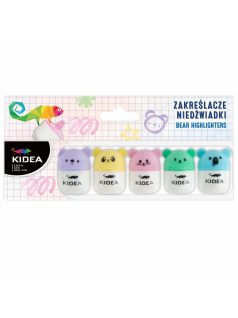 Maci formájú szövegkiemelő 5 db/csomag, Kidea