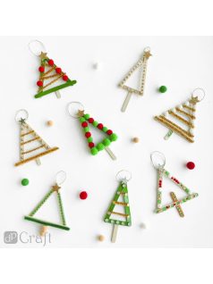 Pom-pom, karácsonyi színek, 1,5-2,4 cm-es, 80 db/csomag