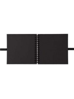 Scrapbook, napló, 20x20cm, 40 lapos, fekete