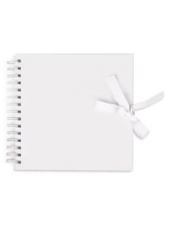 Scrapbook, napló, 20x20cm, 40 lapos, fehér