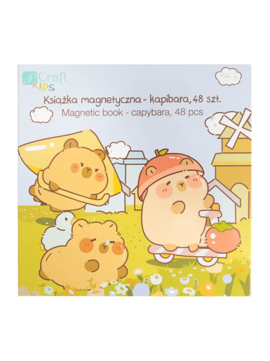 Kapibara mágneses könyv 47 db mágnessel