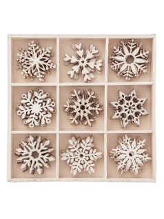 Fa formák, hópehely, 45 db/szett