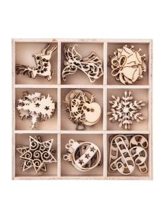 Fa formák, karácsonyi, 45 db/szett
