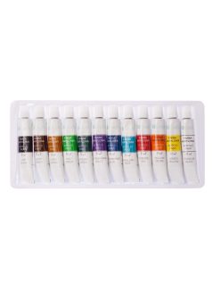 Akrilfesték készlet, 12 db-os, 12x12ml, DP Craft