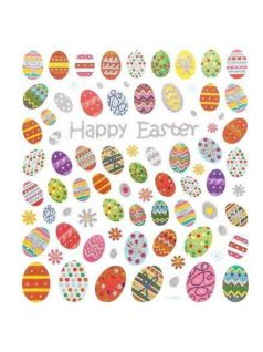 Matrica, húsvéti, tojások,15x17cm