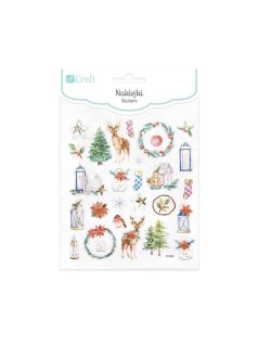 Karácsonyi matrica, Christmas, 15x17cm