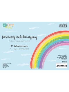 Színes karton, fotókarton, A/4, 180g, 10 szín, 20 lap/cs