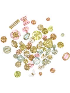 Akril gyöngyök, 40g, kb. 60 db/csomag, Vintage Jewels