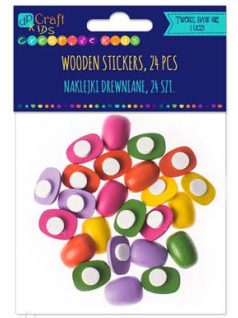 Fa tojás alakú formák, öntapadós, 24 db/csomag