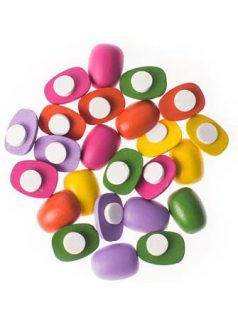 Fa tojás alakú formák, öntapadós, 24 db/csomag