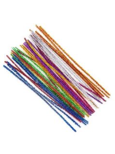 Zsenília drót, 30cm, 40 db/csomag, metál