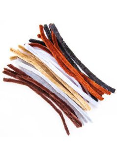   Zsenília drót, 30cm, 15 mm-es vastagság, 24 db/csomag, "állati" színek