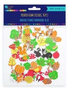 Dekorgumi, öntapadós, őszi formák, 96 db-os