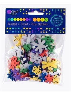 Dekorgumi, öntapadós, lepkék és szitakötők, 120 db-os