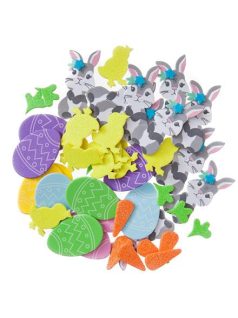 Dekorgumi, öntapadós, húsvéti formák, 48 db-os