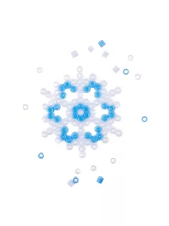 Vasalható gyöngykészlet, karácsonyi, hópehely