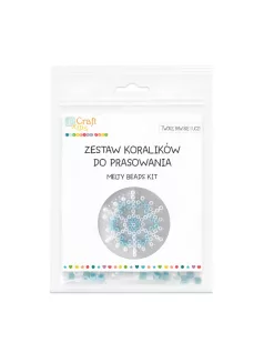 Vasalható gyöngykészlet, karácsonyi, hópehely