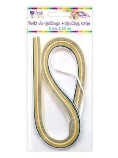 Quilling papír csíkok, 3 mm-es, 100 db/csomag, 18 szín