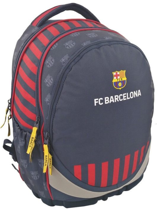 FC Barcelona ergonómikus hátizsák, iskolatáska 46x34x18cm, csíkos