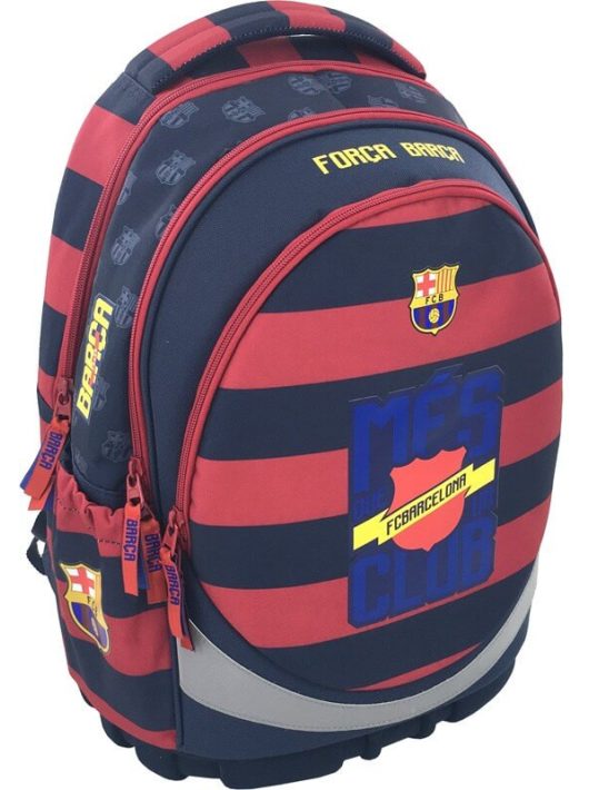 FC Barcelona ergonómikus hátizsák, iskolatáska 46x34x18cm, csíkos, 530018