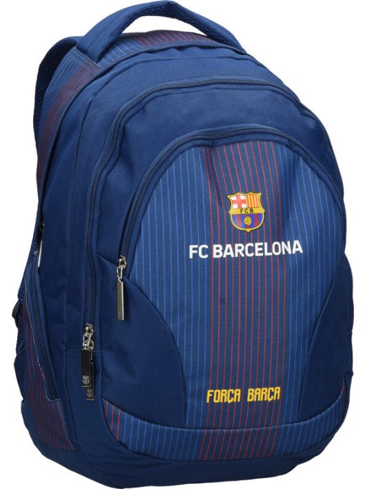 FC Barcelona hátizsák, iskolatáska 45x31x17cm, csíkos