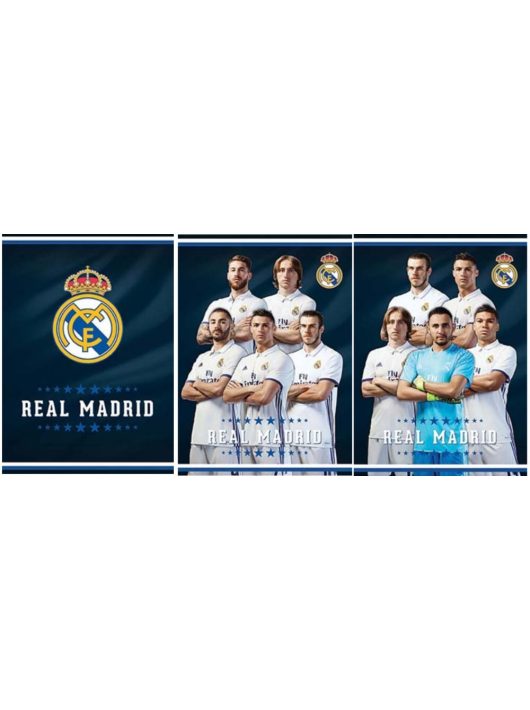Real Madrid füzet A/4, kockás, 54 lap, 80g, többféle minta