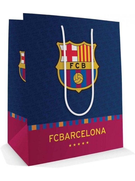 FC Barcelona ajándéktáska, 23x18x10cm, közepes