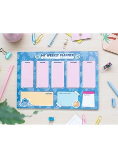 Stitch jegyzettömb, heti tervező tömb, A/4