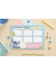 Stitch jegyzettömb, heti tervező tömb, A/4, Tropical