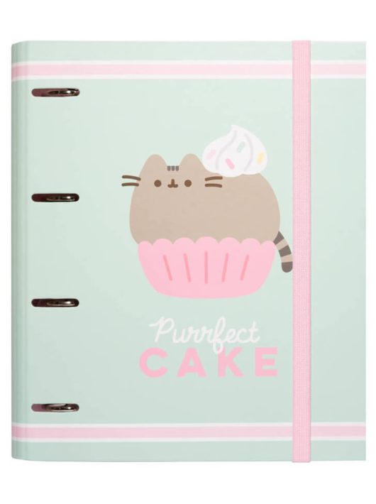 Pusheen cicás gyűrűskönyv A/4, 4 gyűrűs, Foodie Collection
