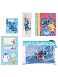 Stitch írószer szett cipzáras tasakban, Tropical