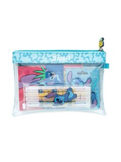 Stitch írószer szett cipzáras tasakban, Tropical