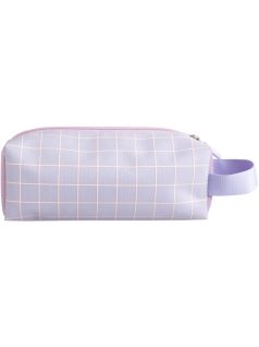   Pusheen cicás tolltartó, neszeszer, beledobálós, szögletes, 21x7x7cm, Moments, lila